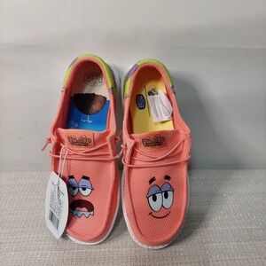 Hey Dude Women's Wendy Funk SpongeBob Patrick Slip-On Shoes NEW Size 8